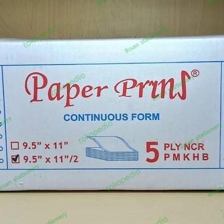 

NEW Continuous Form 5 ply 9,5 x 11/2 Paper Prins