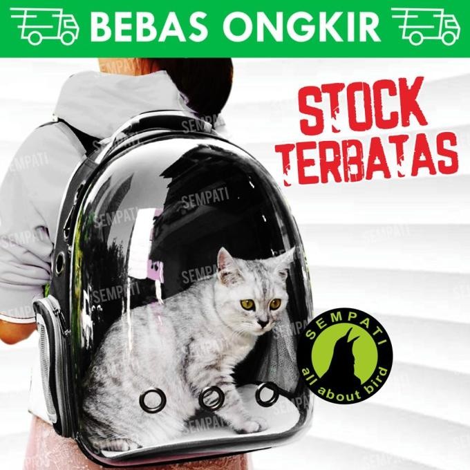 Tas Kucing Astronot Import Tas Gendong Kucing Pet Cargo Box Gendongan