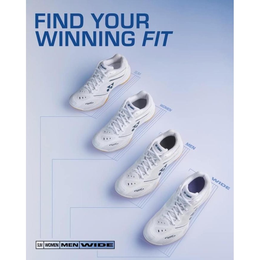 Terlaris New Arrival Sepatu Badminton Yonex Shb65Z4Wex Shb 65 Z4 Wide White Original