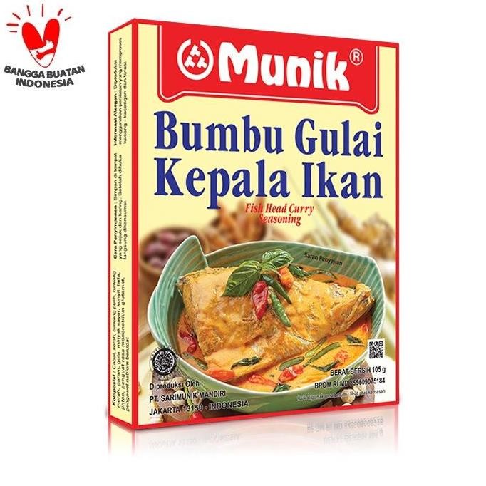 

Bumbu Masak instant Bumbu Munik Gulai kepala Ikan 105 Gr Pasti Enak