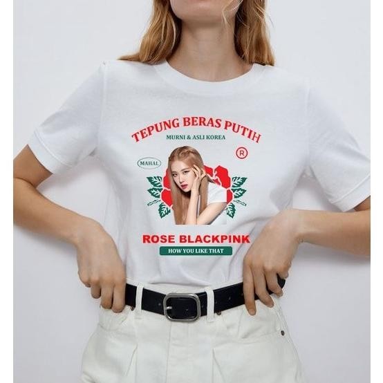 

Terlaris Kaos Tepung Beras Putih Rose Brand Blackpink Kaos Oversize