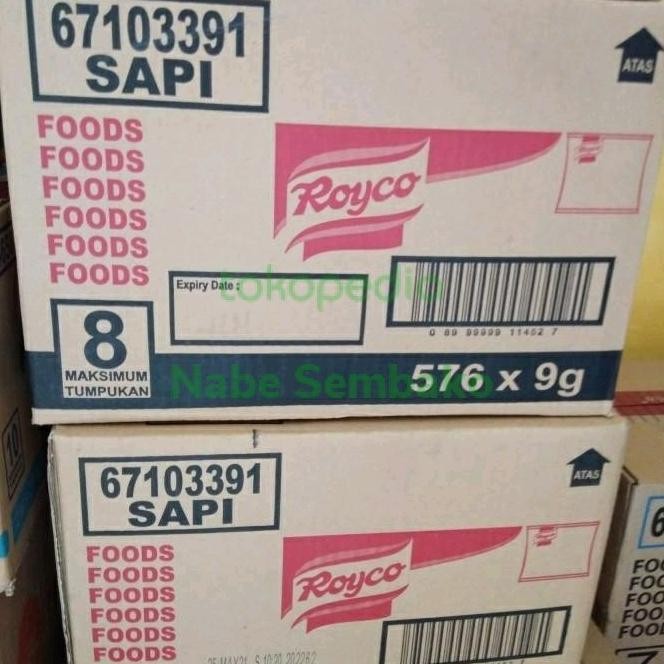 

Terbaru Royco Sapi Sachet 9gr per dus