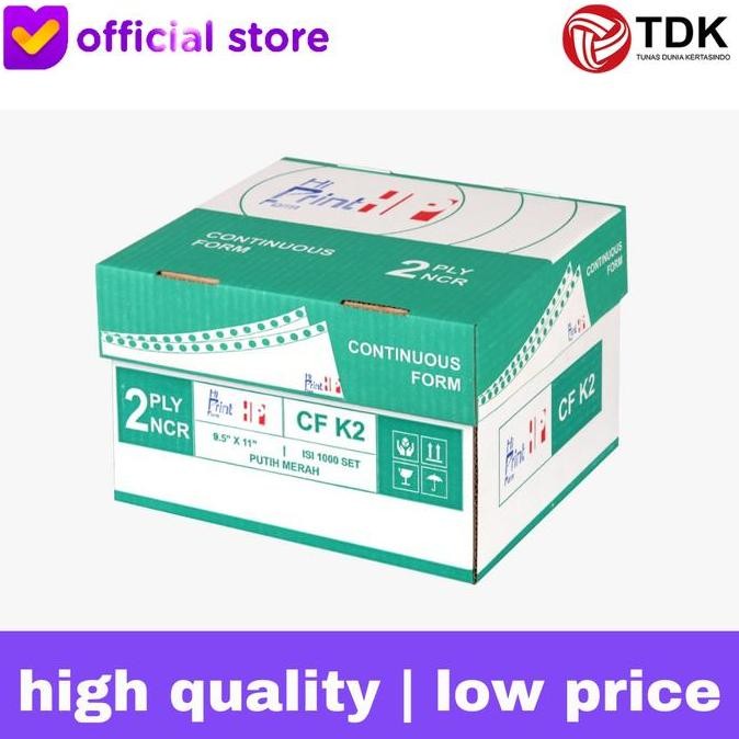 

BEBAS ONGKIR - Hi-Print Continuous Form 91/2 x 11 2 Ply (K2)