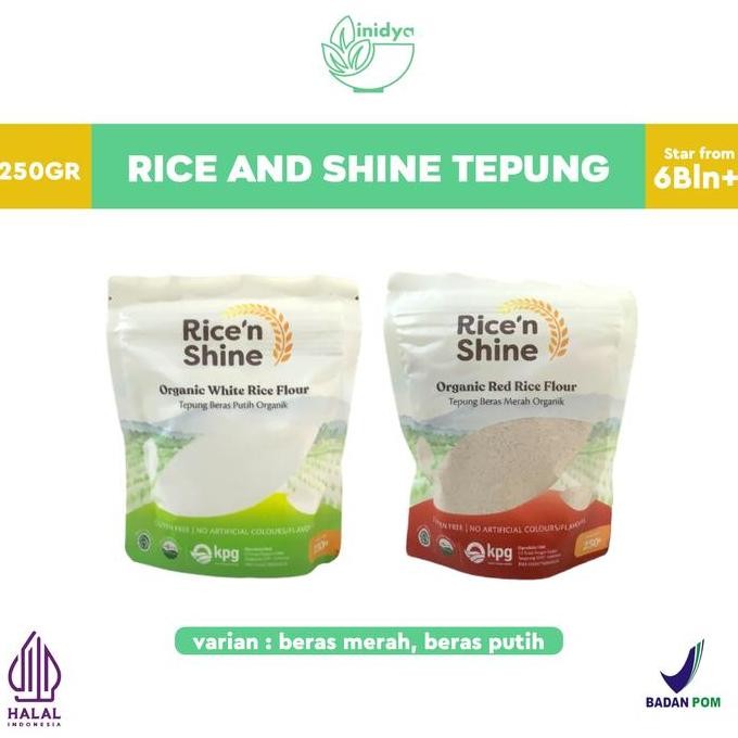 

Terlaris Rice And Shine Tepung Beras Cocok Untuk Mpasi Bayi Usia 6Bln+