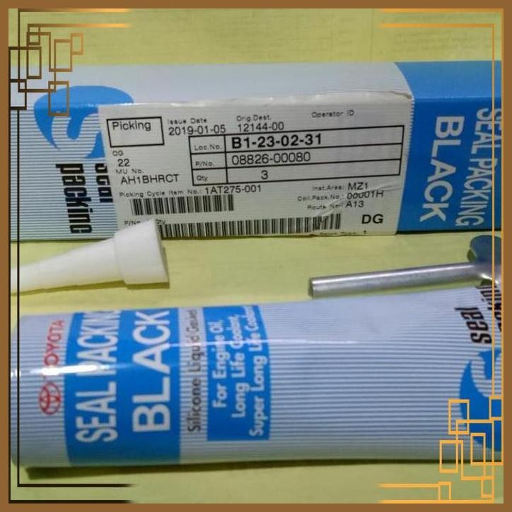 [SNM] LEM SEALER MESIN WARNA HITAM ORISNIL TOYOTA
