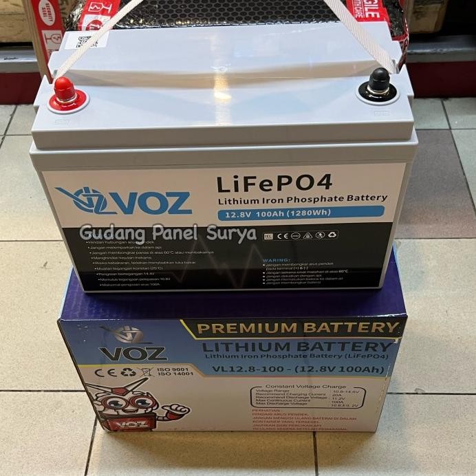 ready Aki Lithium VOZ Battery Lithium LiFePO4 12,8V 100AH 12,8v 100ah voz