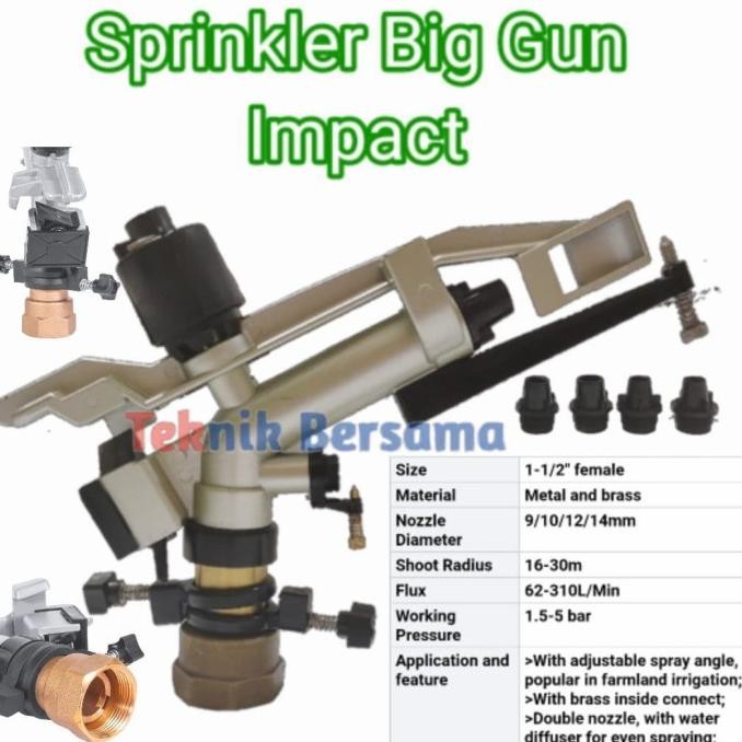 Sprinkler Big Gun Impact Sprinkler Pertanian New Stok