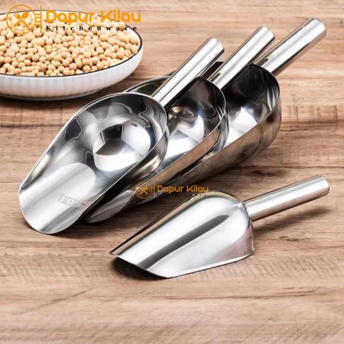 

Terlaris Sekop Es Serok Stainless Steel Sendok Skop Tepung Beras Biji Kopi