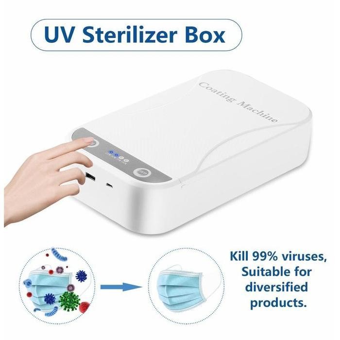 Uv Sterilizer Box Steril Disinfektan Masker Uang Hp Uvs Anti Kuman