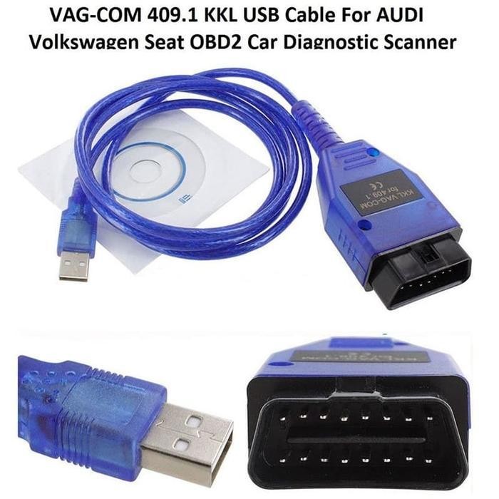 Vag Com 409.1 Kkl Usb Kabel Audi Vw Obd2 Car Diagnostic Scanner Obd