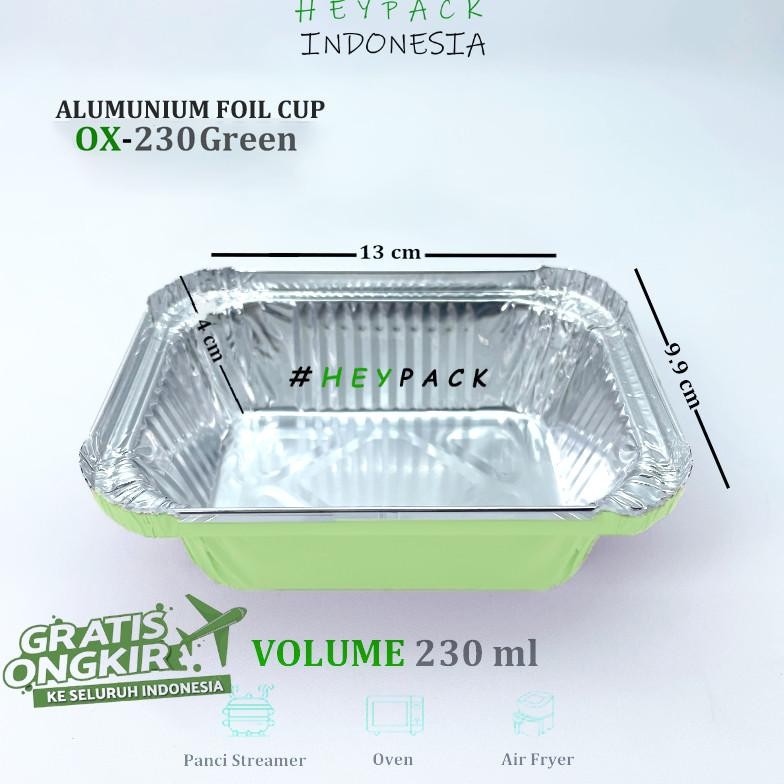 Bisa Cod Alumunium Foil Tray Cup Ox230 / Bx5600 Macaroni Schotel Klapertart Brownies Spaghetti Brule