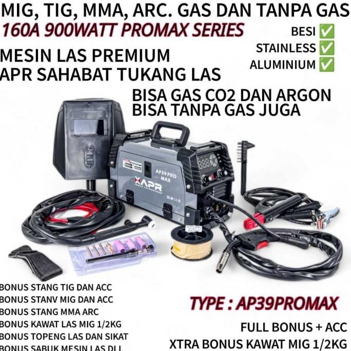 Mesin Las Mig Tig Mma Ap39Promax New Stok