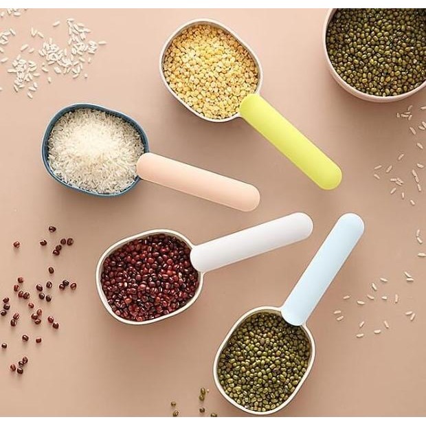 

Terlaris Sendok Takar Beras Klip 2 In 1 / Scoop Rice / Sekop Tepung / Sendok Uk