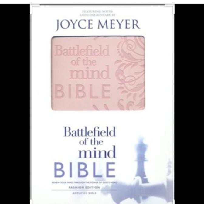 Sale | Joyce Meyer Alkitab Battlefield Of The Mind Bible Pink Amplified Amp