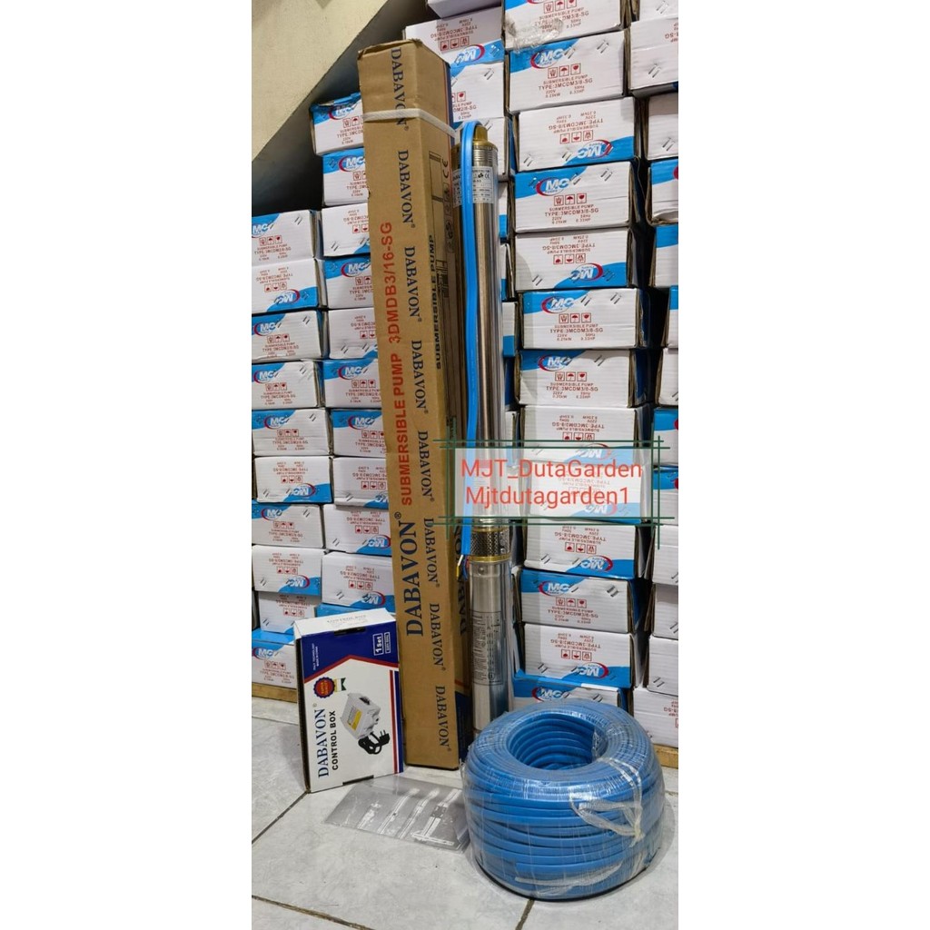 Pompa Satelit 3 Dabavon 0.75HP+kabel Satelit 50mtr