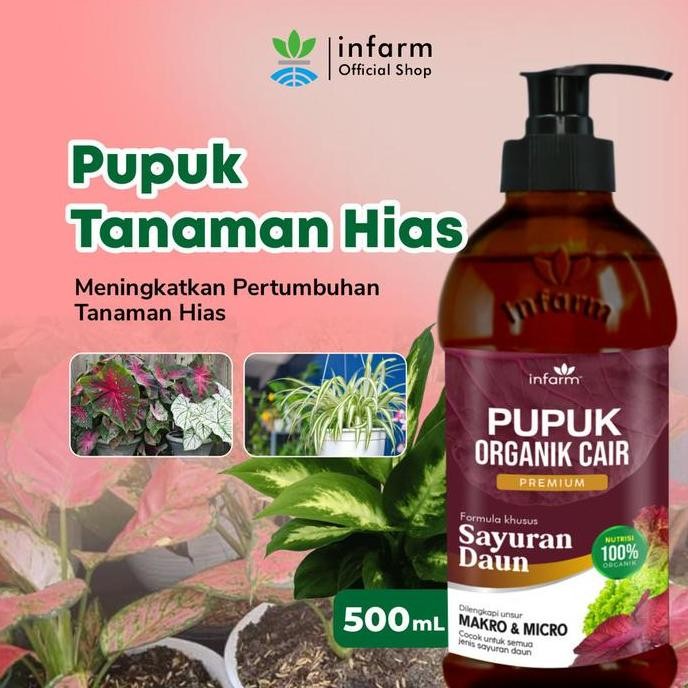 

Terlaris Pupuk Tanaman Hias Pupuk Organik Cair Tanaman Daun / Sayur 500Ml Poc Kompos