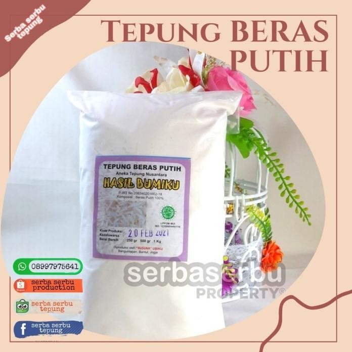 

Terlaris Tepung Beras Putih Kemasan 1 Kg (Sudah Dinkes Pirt & Lppom Mui)