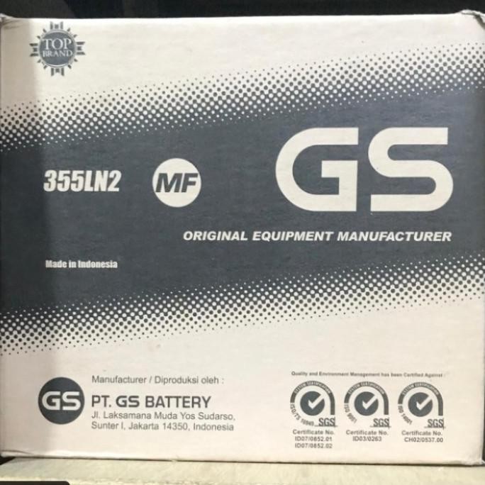 Sale Aki Mobil Battery Gs Astra Gs Mf 355Ln2 Ln2 12V-60Ah Innova Bensin