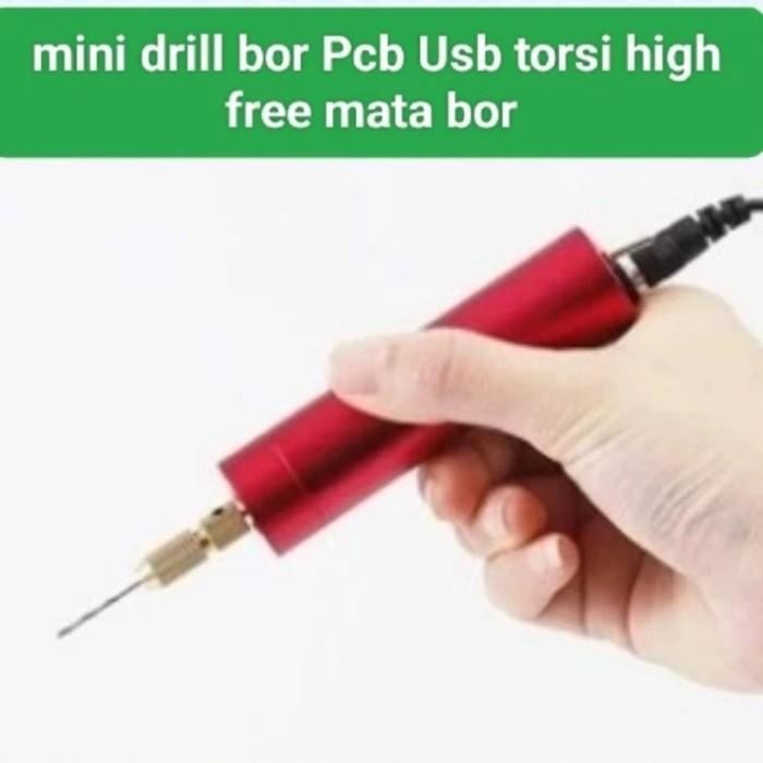 mini drill motor DC mesin bor pcb 5v USB