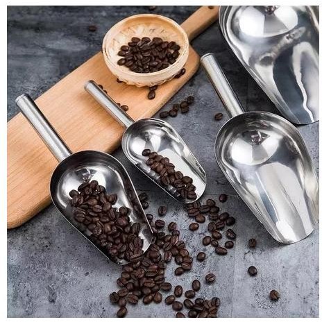

Terlaris Sendok Sekop Es Batu Stainless Steel Sendok Takar Beras Tepung Biji Kopi Ice Cube Spoon Flour Rice Spoon Serokan Sekop Serbaguna