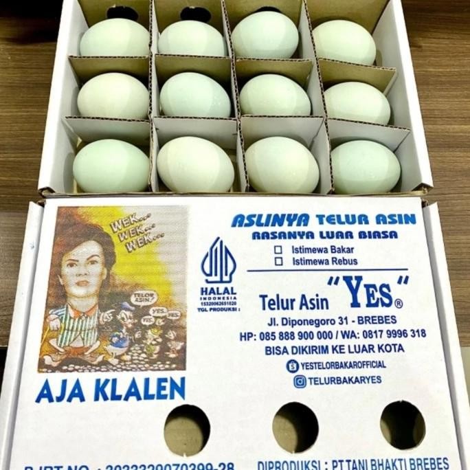 

Terlaris Telor Asin Rebus "Yes" Asli Brebes Isi 12