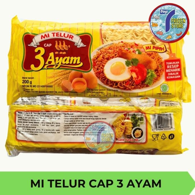

Terlaris Mi Telur Cap 3 Ayam | Mie Telor