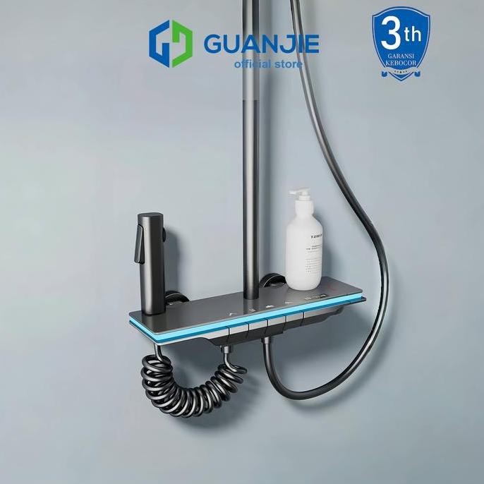 Guanjie - Shower Kamar Mandi Satu Set + Keran Shower + Set Shower Bathtub Stainless Steel - Set Bata