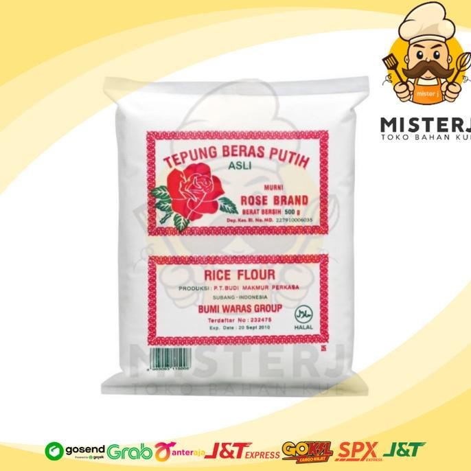 

Terlaris Tepung Beras Putih Rose Brand 500Gr