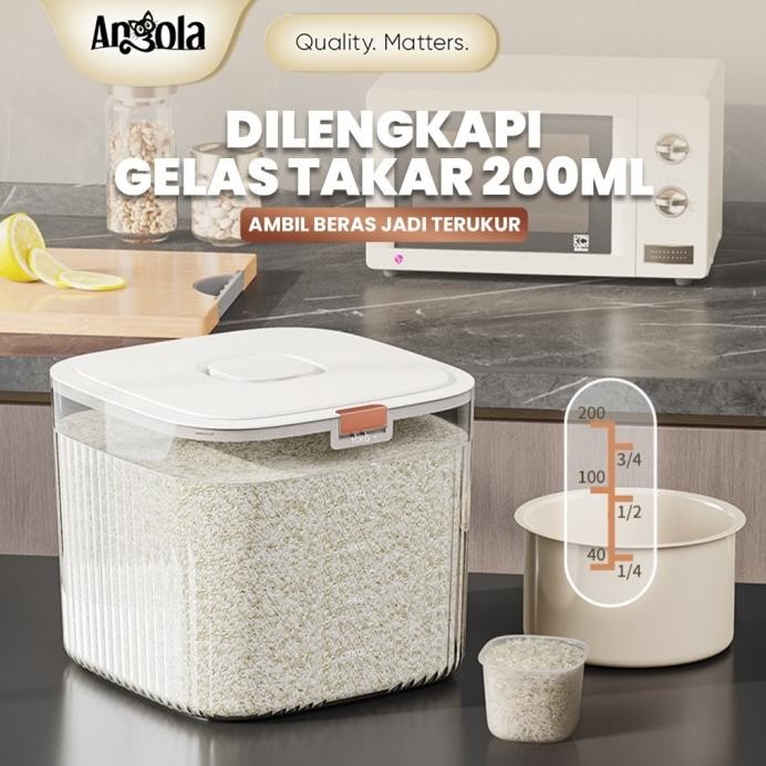 

Terlaris Ramlan Market - Angola Dispenser Beras Transparan 15Kg Tempat Beras E20 E21Tempat Penyimpanan Tepung / Biji-Bijian Terlaris.