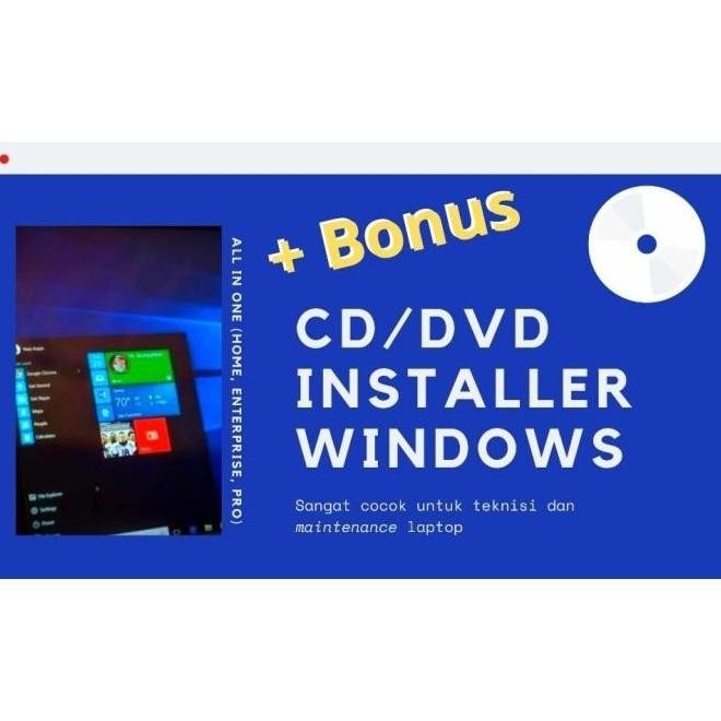 Cd Windows 10 32/64 BIt Untuk Instal Ulang