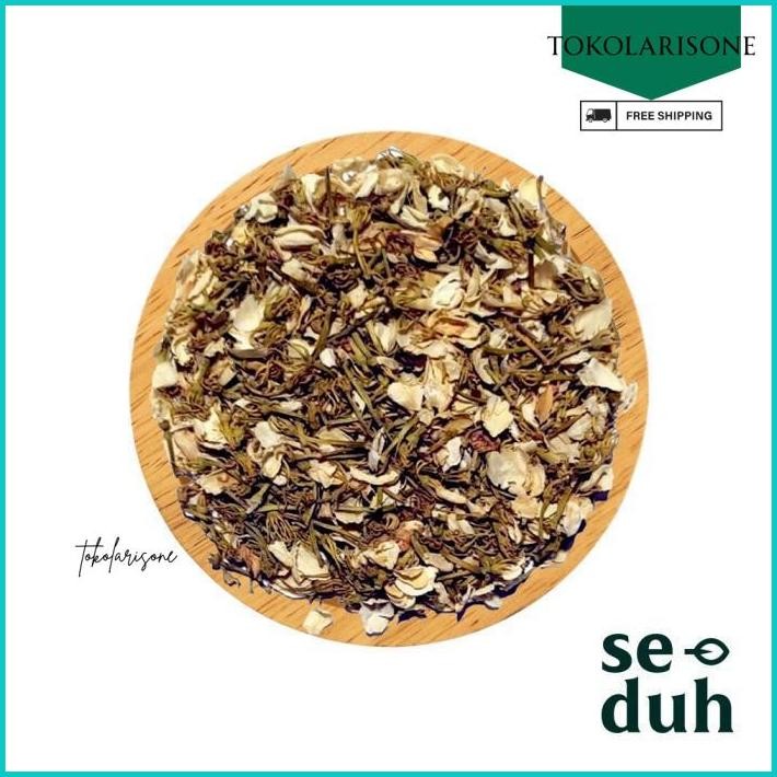 

(GRADE B) JASMINE FLOWER TEA FLAKES / TEH BUNGA MELATI SERPIH 50 GRAM