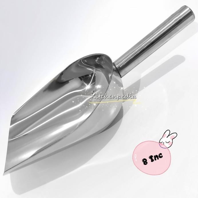 

Terlaris Sekop Es Batu Stainless Sendok Skop Tepung Serokan Biji Kopi Beras 8