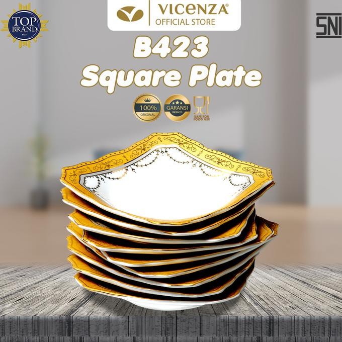

Terlaris Vicenza Piring Kecil Kotak 1 Lusin B423 Padi