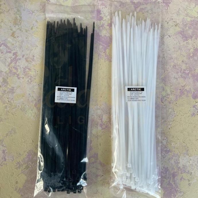 

best seller] Kabel Ties 30cm Hitam / Putih | Kabel Tis / Cable Tie ARCTIK
