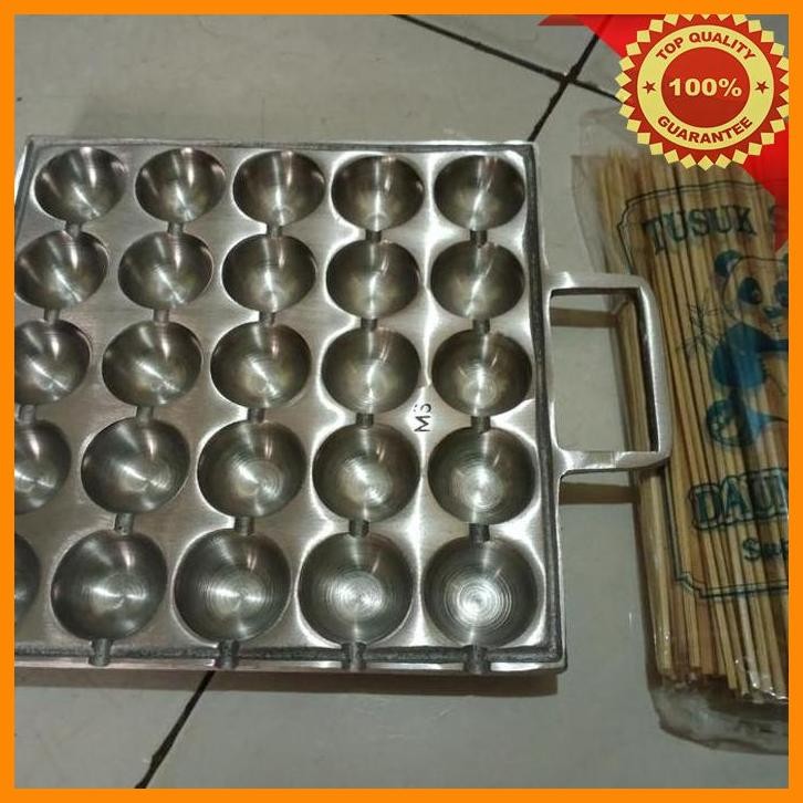 

[sah] loyang sate telor puyuh isi 25 + tusukan satu bungkus