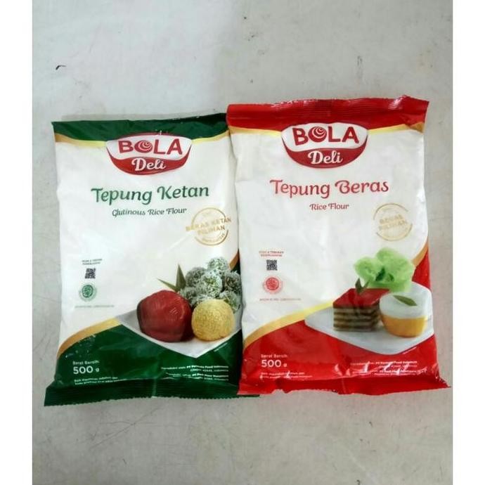 

Terlaris Tepung Beras Dan Tepung Ketan Bola Deli Kemasan 500Gram
