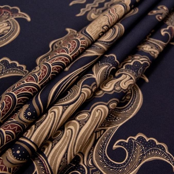 Enzy Batik Kain Batik Ganesha - Black/Brown Termurah