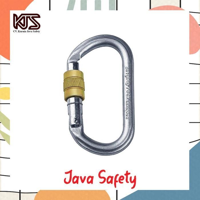 Singing Rock Oval Steel Screw Lock | Carabiner Singing Rock Oval Steel Screw Lock | Steel Oval Screw