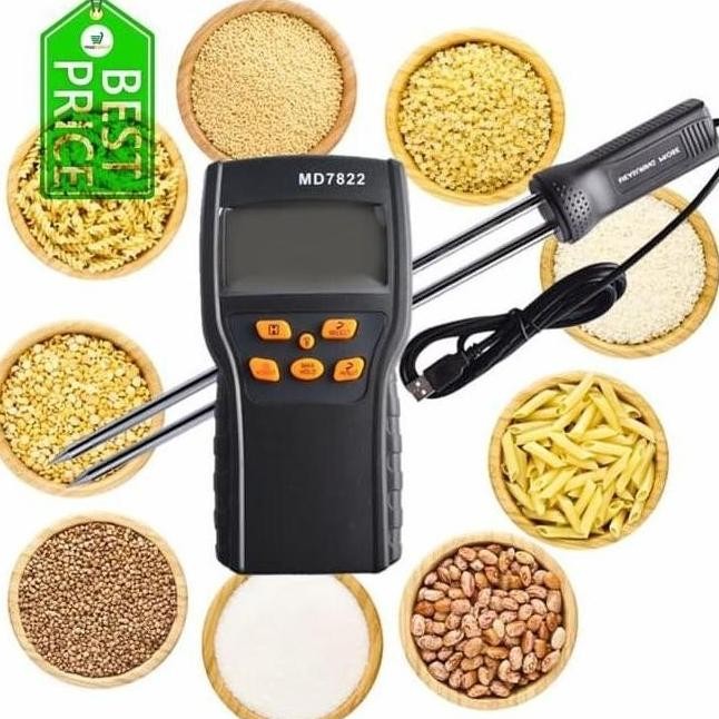 

Terlaris Terbaruuu!!! Grain Moisture Meter Md7822 Ukur Kadar Air Md-7822 Biji Bijian Beras Gandum Jagung Kedelai Tepung