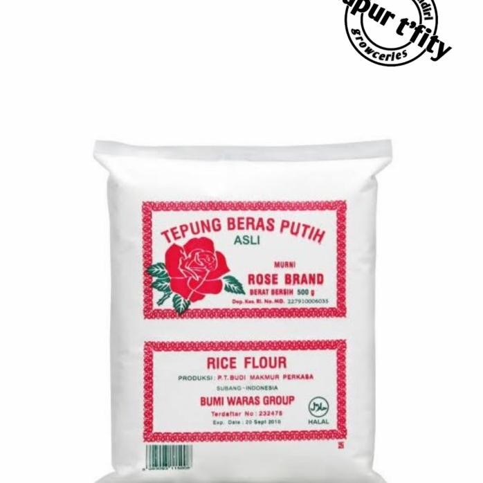 

Terlaris Tepung Beras Putih Rose Brand 500Gr