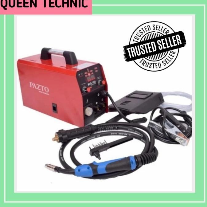 Pazto Mesin Las Mig 160 A 5Kg Co2 Tanpa Gas Welding Gasless Japan New Stok