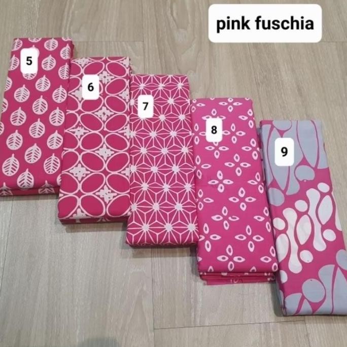 Kain Batik Garutan Warna Pink Fanta Termurah