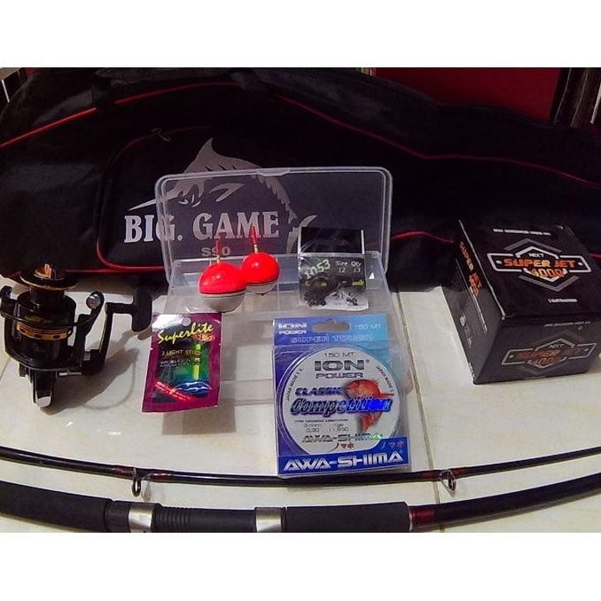 SALE SET ALAT PANCING LAUT LENGKAP KEKUATAN 30KG TERMURAH