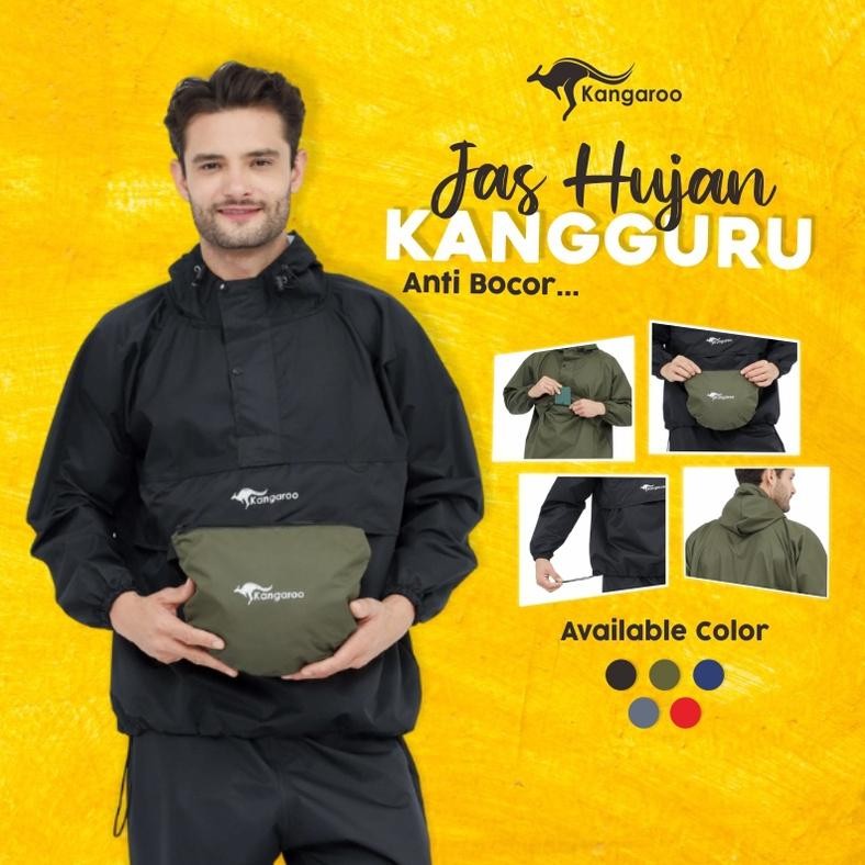 NEW PRODUCT KANGAROO RAINCOAT JAS HUJAN KANGAROO JAS HUJAN PRIA DEWASA JAS HUJAN GUNUNG MANTEL HUJAN
