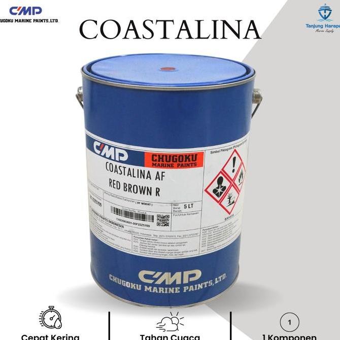 CAT KAPAL/CAT ANTI FOULING/CHUGOKU COASTALINA RED BROWN/MARINE PAINT
