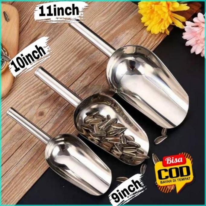 

Terlaris Hello - Ori 100% With Bubble [Seb-Variant] Sendok Sekop Es Batu Stainless Steel All Variant Size Serokan Untuk Tepung Pilih Sesuai Kebutuhan / Gula / Biji Bijian / Beras Serbaguna Paling Murah !!