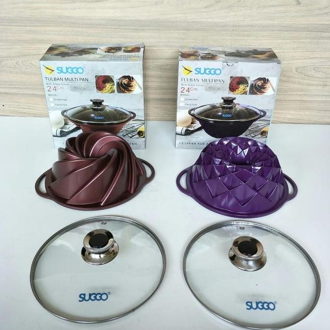 Cetakan kue bolu SUGGO TULBAN MULTIPAN SUGGO MOTIF SPIRAL&DIAMOND