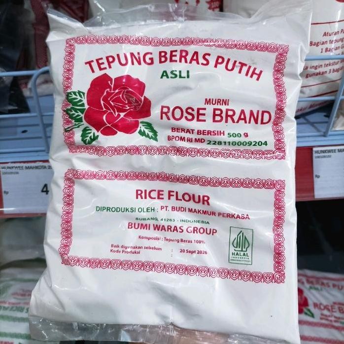 

Terlaris Rose Brand Tepung Beras Putih 500 Gram
