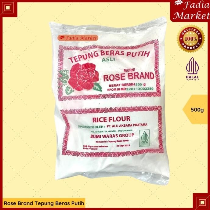 

Terlaris Rose Brand Rice Flour Tepung Beras Putih Asli 500G