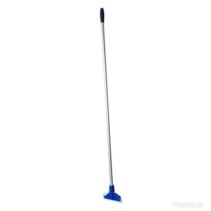 Stick mop aluminium (tongkat pel) + alat pel jepit